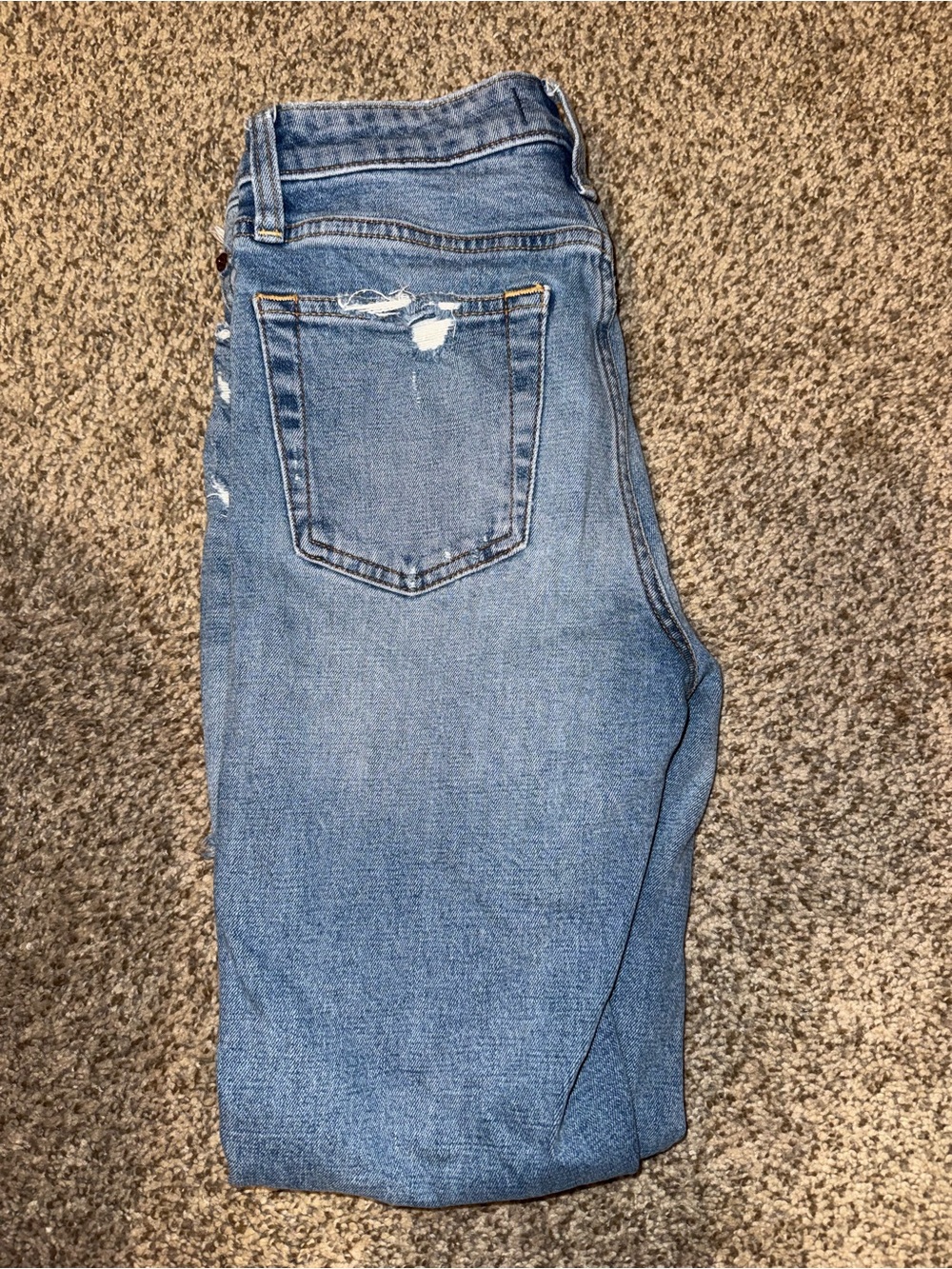 Abercrombie & Fitch Medium Wash Skinny Jeans with Light Distress